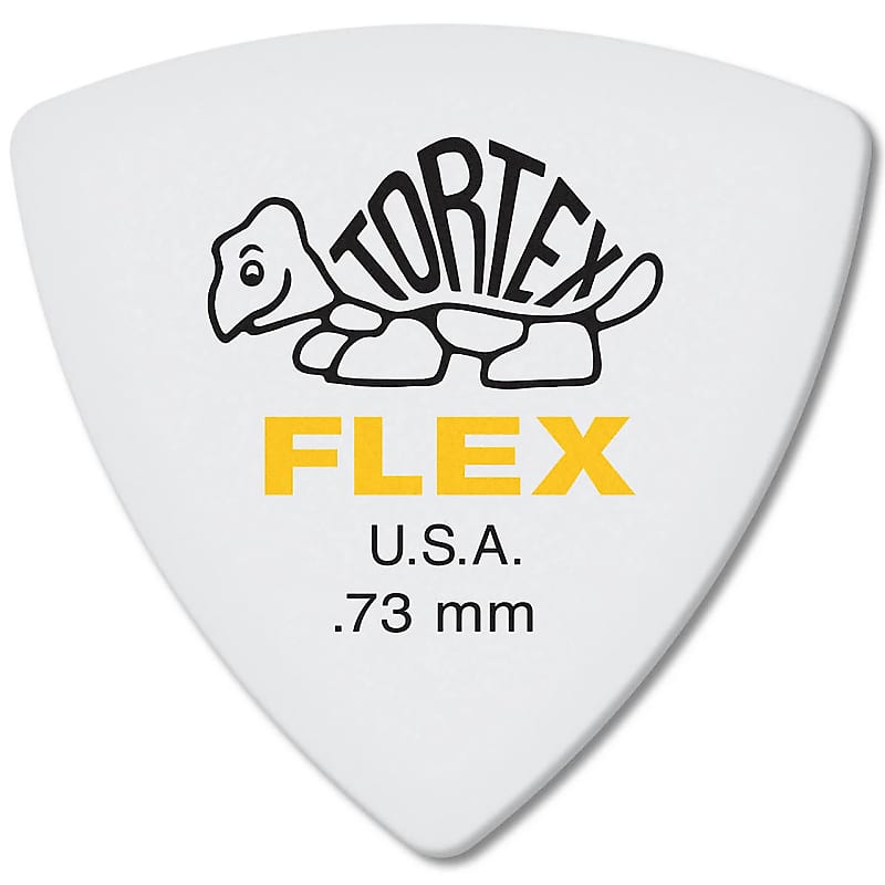 Dunlop 456P73 Tortex Flex Triangle .73mm Guitar Picks (6-Pack) image 1