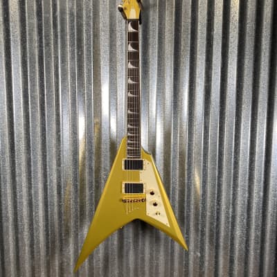 ESP LTD KH-V Kirk Hammett V Gold Sparkle EMG Guitar & Case #0917 B Stock image 2