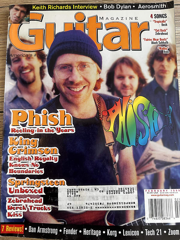 Guitar Magazine Phish Trey Anastasio Feb 1999 Back Issue with Reverb