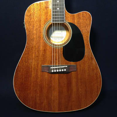 Haze F631BCEQMS Thin Body Acoustic Guitar, EQ, Cutaway + Free Gig Bag, Picks image 2
