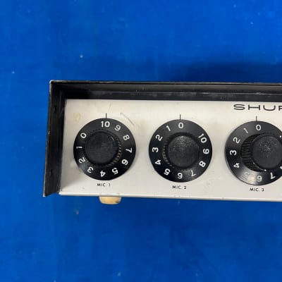 Vintage Shure Brothers Microphone Mixer Model M68 For Parts or Repair image 6