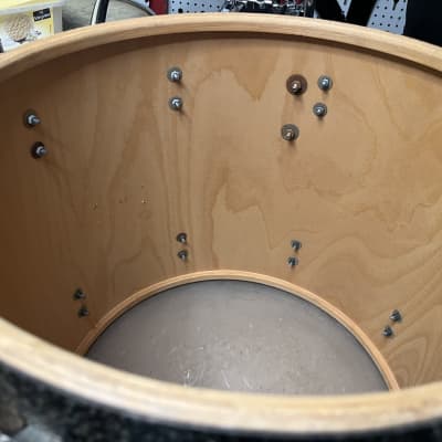 Sonor Teardrop 1960s - 16“ Floor Tom - Black & Gold Sparkle image 19