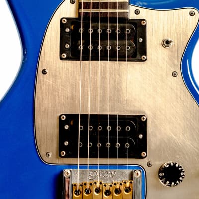 Daion Savage Blue Electric Guitar w/ Original Daion Branded Hardshell Case image 4