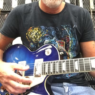 Epiphone limited edition les paul quilt top pro electric guitar translucent blue discount