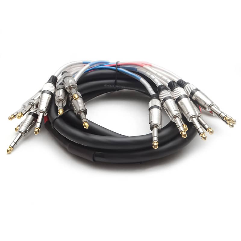 NEW 8 CHANNEL TRS SNAKE CABLE -10 Feet -Pro Audio Patch image 1