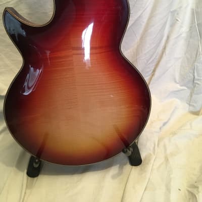 Gagnon Archtops Shadow 7 7 String Archtop Guitar 2013 2 Tone Honey Burst image 7