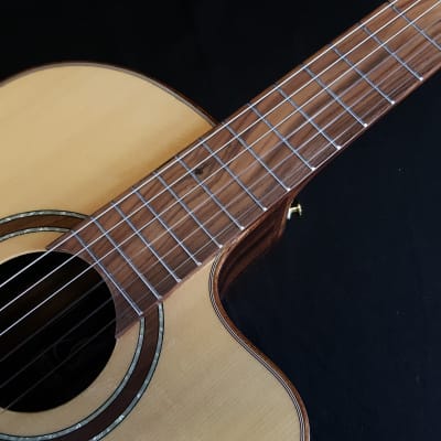 ORTEGA Private Room Striped Suite CE Acoustic Electric Cutaway Classical Guitar w/Bag image 7