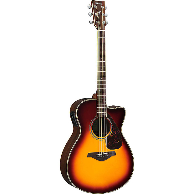 Yamaha FSX830C Acoustic Guitar Brown Sunburst imagen 1