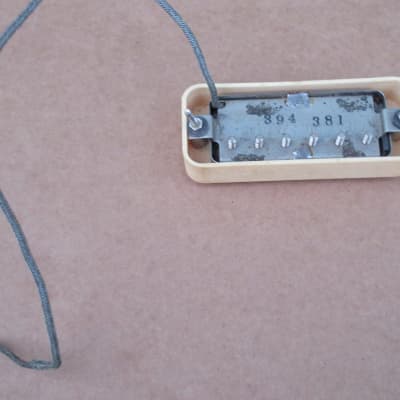 Vintage Gibson Les Paul Patent Stamped Mimi Humbucker Pickup With Cover & Ring image 4