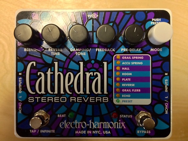 Electro Harmonix Cathedral Stereo Reverb w/Walrus Audio
