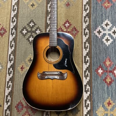 Framus 6-String Texan Acoustic 1960s Tobacco Sunburst See pics image 1