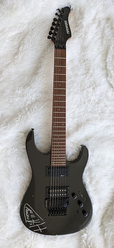 7-string guitar owned and autographed by Brian "Head" Welch from KoRn image 1