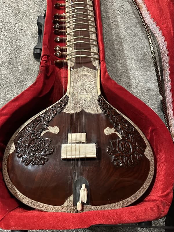 Vintage 1970s Hiren Roy Sitar image 1