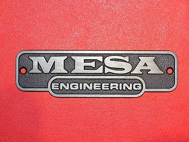 Mesa Engineering Logo - Mesa Boogie - Metal Amp Logo - NEW 4 5/16" image 1