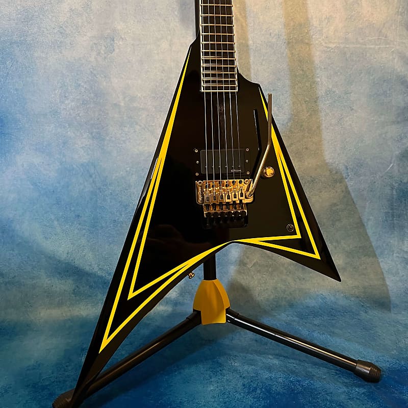 ESP Edwards E-AL-166 Katakana, Alexi Laiho Signature, Black