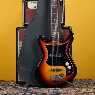 1960s Audition Japan Single Pickup Electric Guitar - Sunburst w/ Original Case for sale