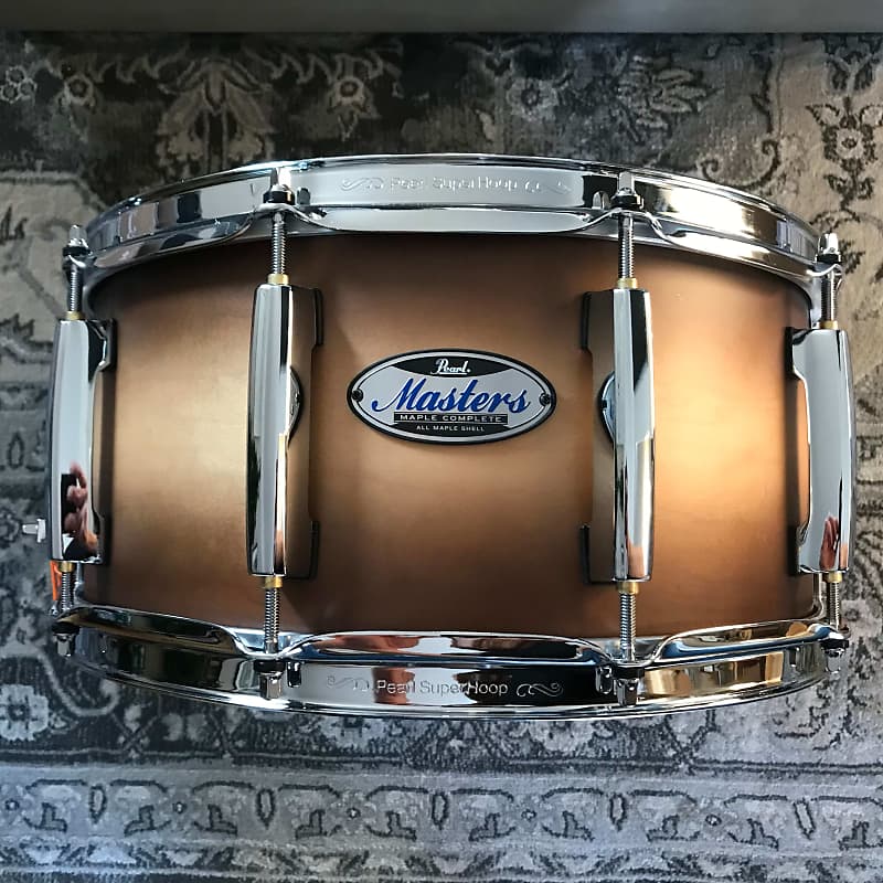 Vintage Pearl Brass Shell, Snare Drum- 6 x 14-Remo Heads-Made In