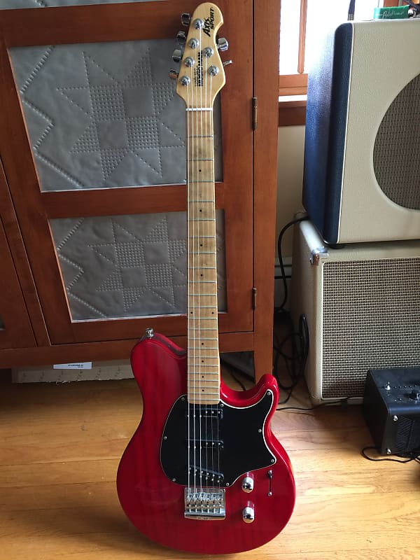 Musicman Axis Sport SSS Electric Guitar Trans Red