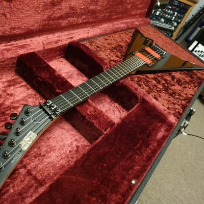 RARE Esp Custom Shop 80's Randy Rhoads Custom Flying V Alexi Laiho EMG Jackson Reverse Headstock image 3