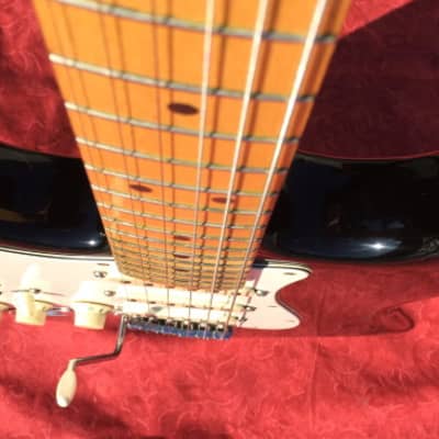 Fender Stratocaster Lefty 1982 Black Dan Smith Fullerton period image 8