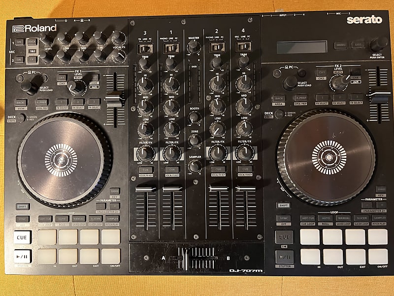 Roland DJ707M 4-Channel DJ Controller 2019 - Present - Black image 1