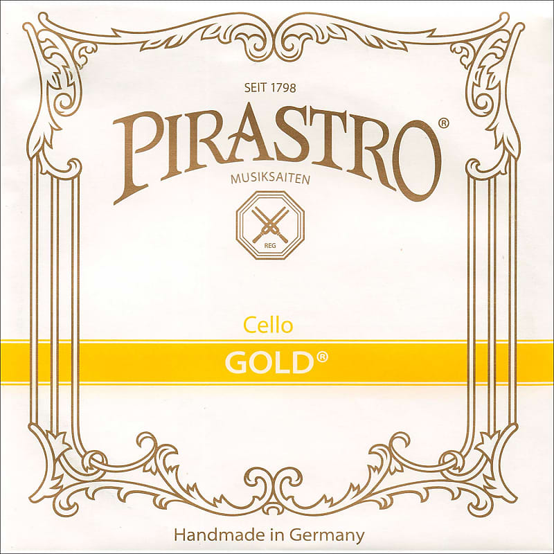 Pirastro Pirastro Gold Label 4/4 Cello String Set - All Gut Core image 1