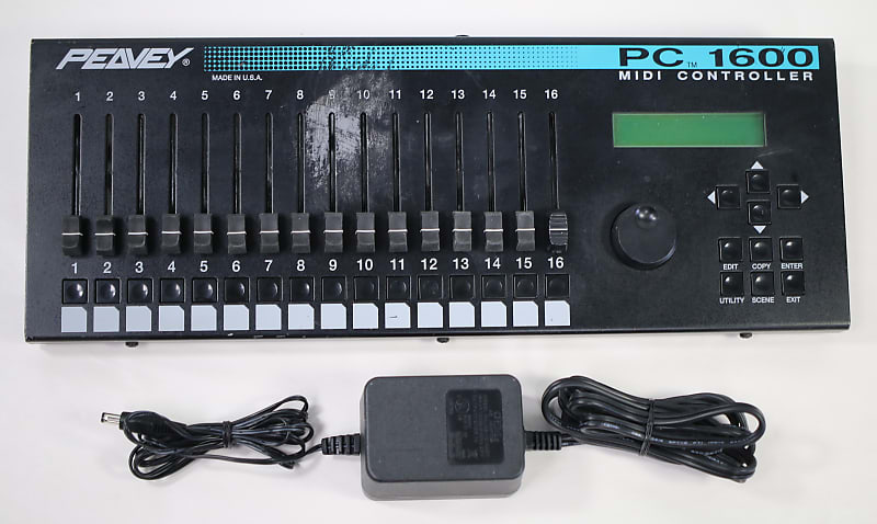 PEAVEY PC 1600 MIDI Controller Command Station w/ AC Adapter - Nice - READ  DESCRIPTION!