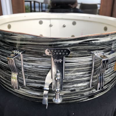 Ludwig 1963 "Ringo-Beatle Spec" Black Oyster Jazz Festival, 5, 5/16" x 14", Holy Grail! Clean! image 20