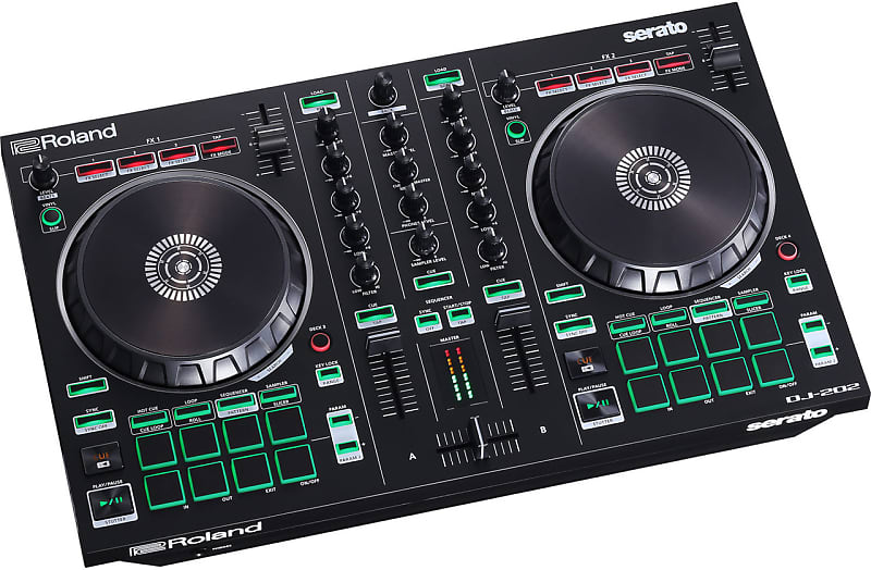 Roland DJ-202 Professional 4-Deck 2-Channel Serato DJ Controller image 1