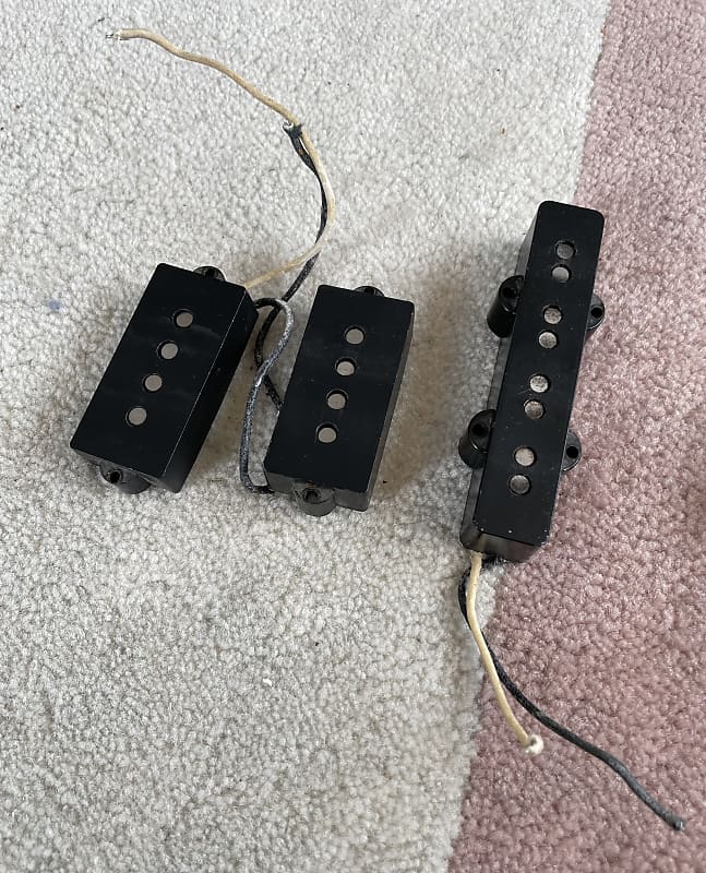 DiMarzio PJ Bass pickup set with 8 screws. From a Charvel San Reverb