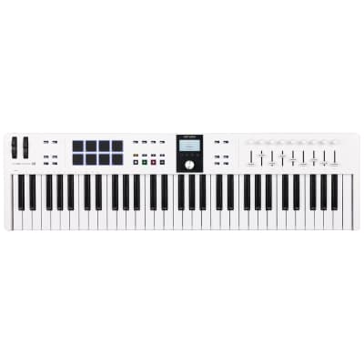 Arturia KeyLab Essential Mk3 61-Key MIDI Keyboard Controller - White