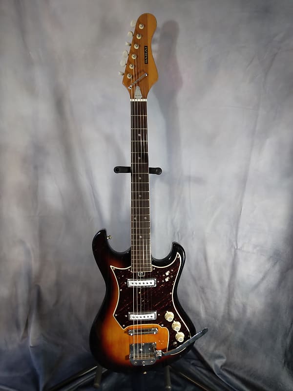Sakai Vintage "Recco" Solid Body Electric Guitar  1960s Red Burst image 1