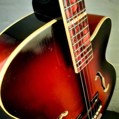 C1961 HOYER Perloid Esquire 19 with a solid top Archtop. image 14