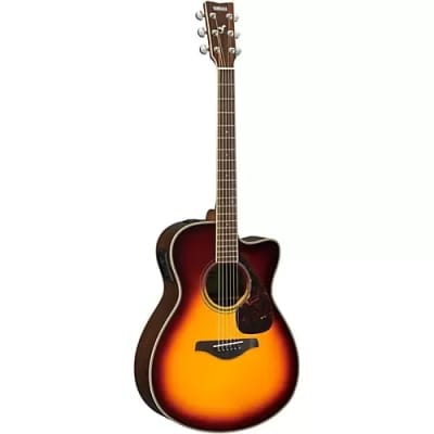 YAMAHA FSX830C BS  SMALL BODY ACOUSTIC ELECTRIC GUITAR SOLID TOP ROSEWOOD B/S for sale