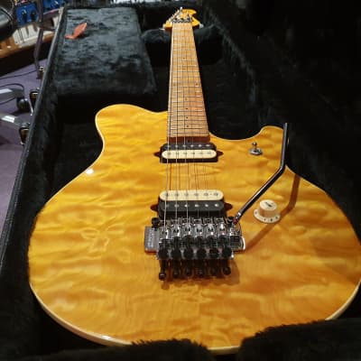 RARE 1992 Ernie Ball Music Man EVH Eddie Van Halen Signature Guitar Trans  Gold Quilt Top | Reverb