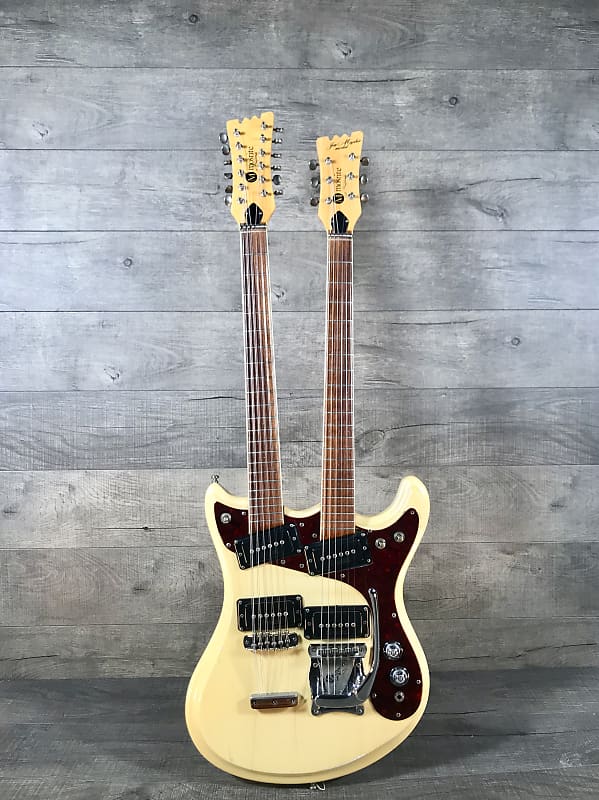 Mosrite Joe Maphis Mark XVIIII Double Neck 1968 White image 1