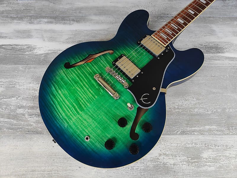 2018 Epiphone Custom Shop (Limited Edition) ES-335 Pro Hollowbody  (Aquamarine)