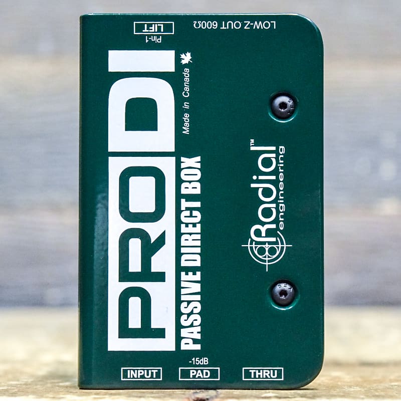 Radial Engineering ProDI Single-Channel (Mono) Passive Instrument Direct Box image 1