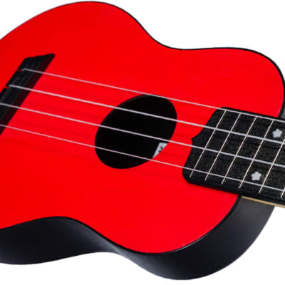 Flight TUS35 Red Travel Soprano Ukulele New - plastic and a laminate linden top - red image 5