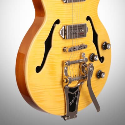 Epiphone Wildkat Electric Guitar with Bigsby Tremolo, Antique Natural image 3