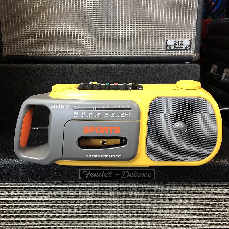 Sony CFM-104 Sports Radio Cassette Player Stereo | Reverb