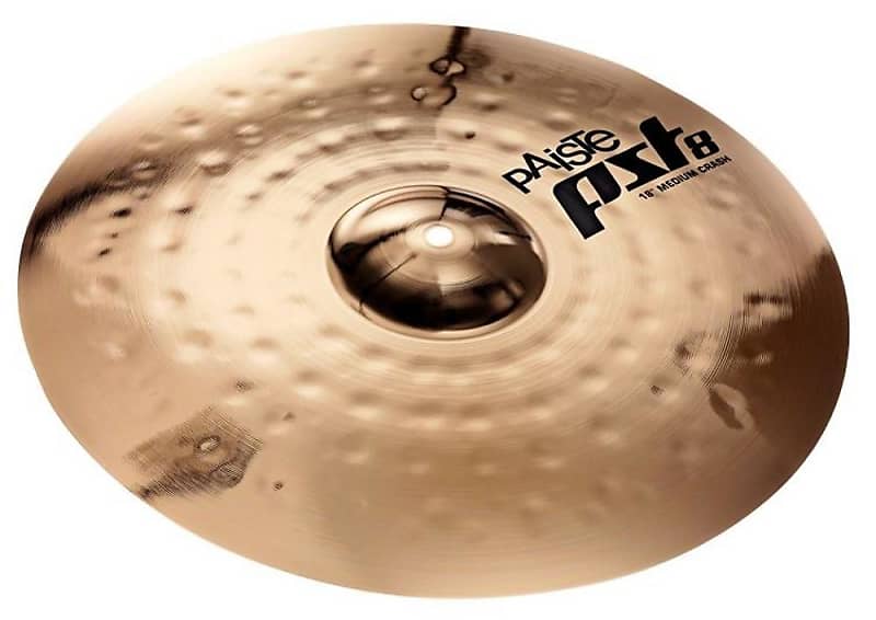 Paiste PST 8 Series 18 Inch Reflector Medium Crash Cymbal with Integrated Bell Character (1801418) image 1