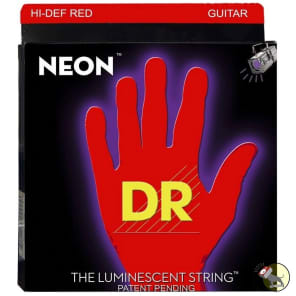 DR NRE-11 Hi-Def Coated Neon Guitar Strings - Medium (10-46)
