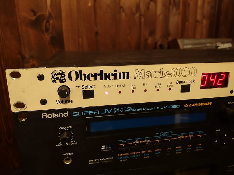 Oberheim Matrix 1000 1987-1994 White Face Later Production Analog Polysynth Synthesizer Vintage image 1