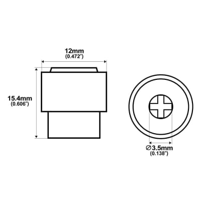 Metric Vintage Style Guitar Barrel Switch Tip 3 Way Pickup | Reverb
