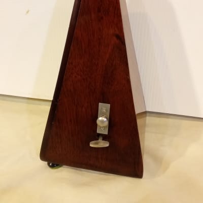 Fully Restored French Paquet Antique Maelzel Bell Metronome Walnut / Fruitwood, Has Solid SilverTrim image 10