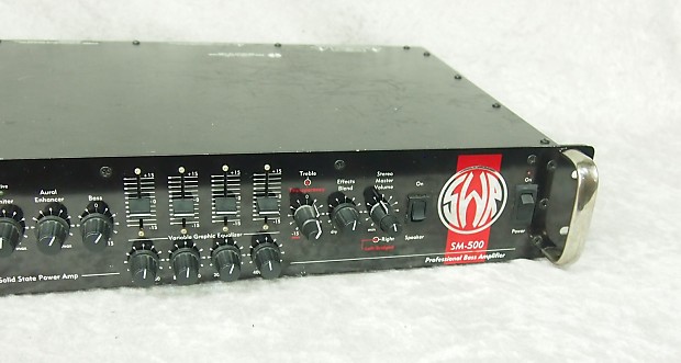 SWR SM-500 SM500 Bass Amp Head Tube Preamp Solid state power amp