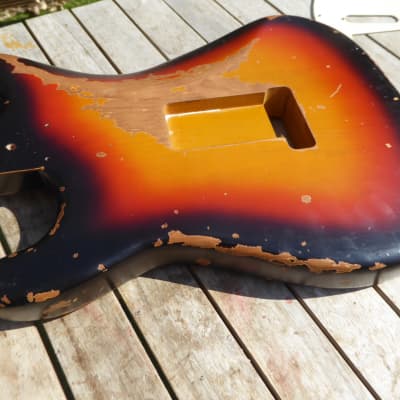 DY Guitars Richie Sambora style HSS relic strat body PRE-BUILD ORDER image 9