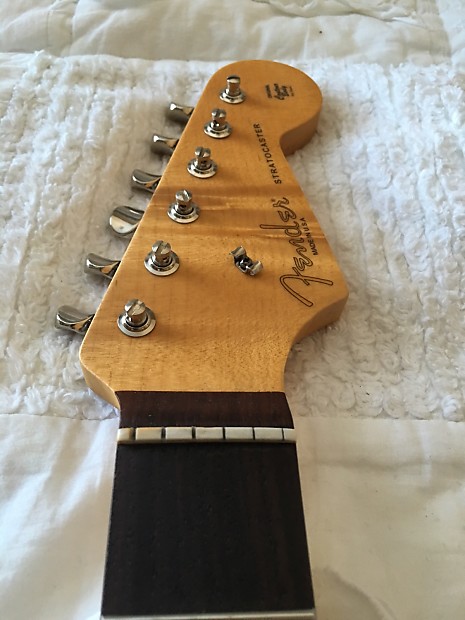 Warmoth Vintage Stratocaster Neck - Faux Fender Decals