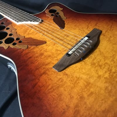 Ovation Celebrity CSE44 2008 Autumn Burst Birdseye Maple | Reverb